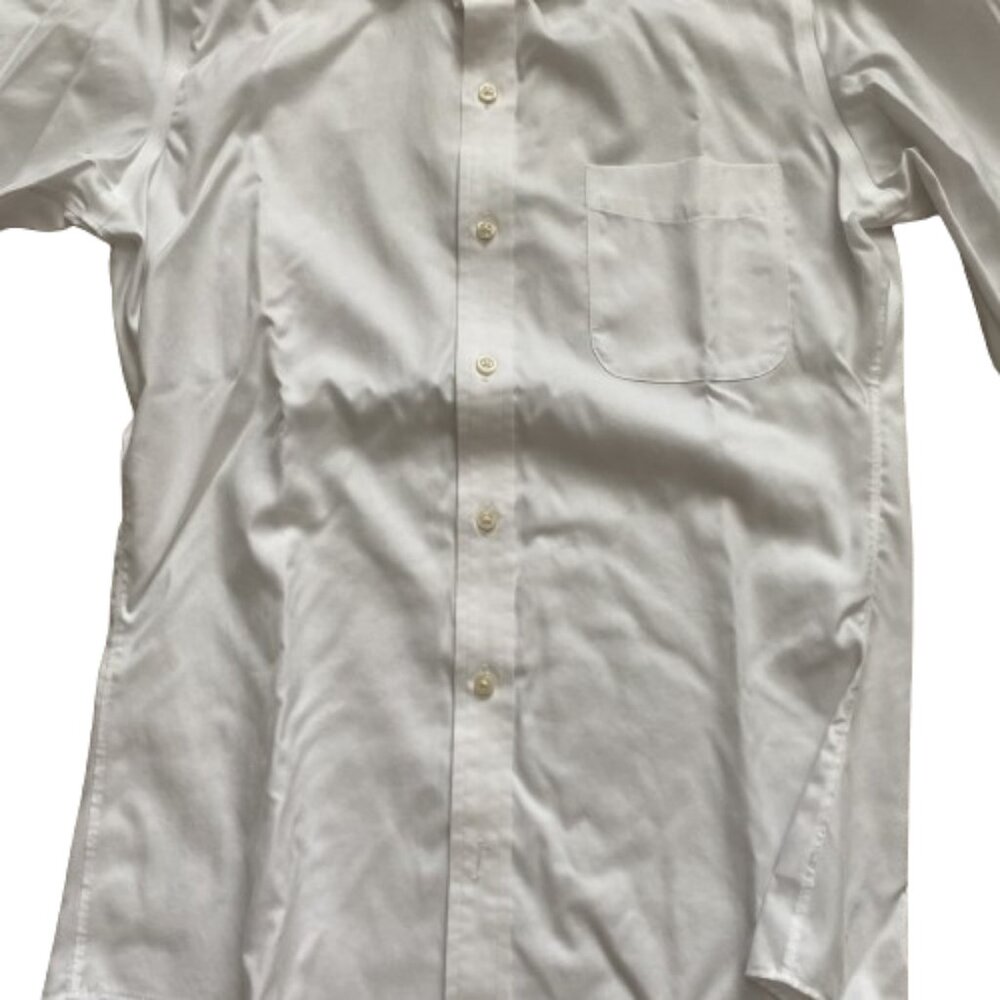 White Buttoned Down men's dress shirt size slim 14.5 / 34 - Picture 8 of 9